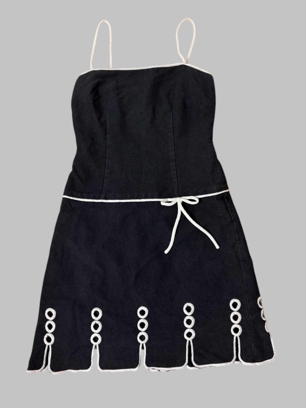 Laundry By Shelli Segal Black & White Bow Mini Dress
